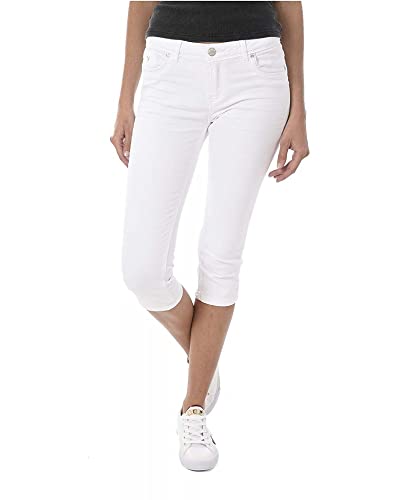 Kaporal jeans femme 3/4 poly blanc parfait pour vos tenues de vacances