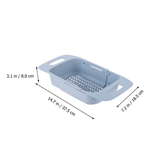 Escurreplatos retráctil de fregadero para mantener la cocina limpia y frutas frescas 3