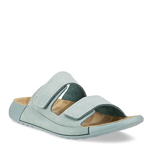 Ecco Women's Cozmo Two Band Slide Sandal, Ice Flower, 8-8.5 #TOP2