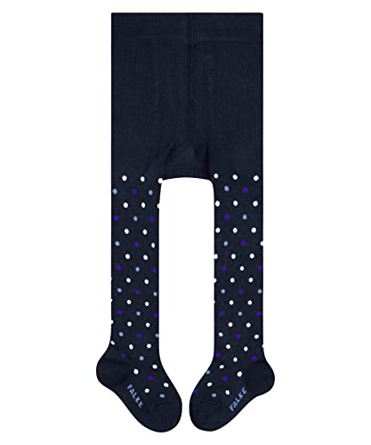 FALKE Unisex Baby Strumpfhose Little Dot B Ti Baumwolle gemustert 1 Stück, Blau Royal Blue 6115, 74-80