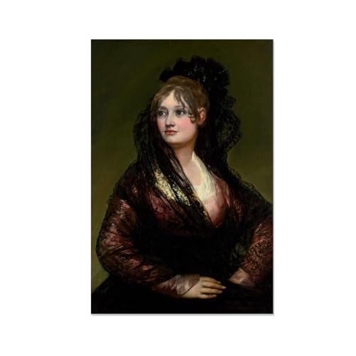 Impression sur toile Doña Isabel de Porcel par Francisco Goya 20x30cm
