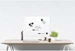 Quartet Magnetic Dry-Erase Board Value Pack, 20" x 16" Whiteboard, Includes 4 Magnets and 2 Markers, White Plastic Frame (Q022016P02-R)