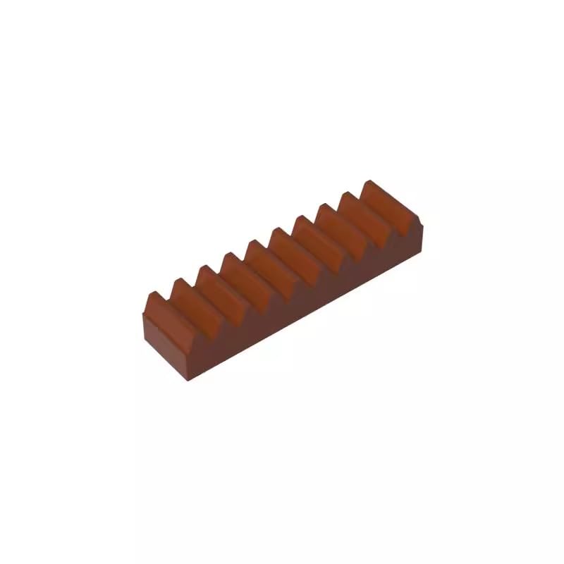 XYEIUGO GDS-1171 3743 Gear Technic Gear Rack 1x4, Reddish Brown, 50 PCS