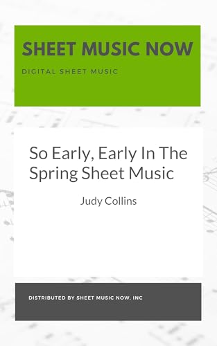 So Early, Early In The Spring Sheet Music (English Edition)