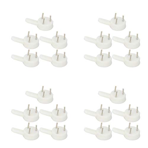 Image of Aicosineg Hardwall Hanger Mount Non-Mark Hook Photo Picture Frame Hanger for Fasteners Wooden Doors Concrete Hooks Wall Wallpaper Walls Hardware White Tone 20pcs