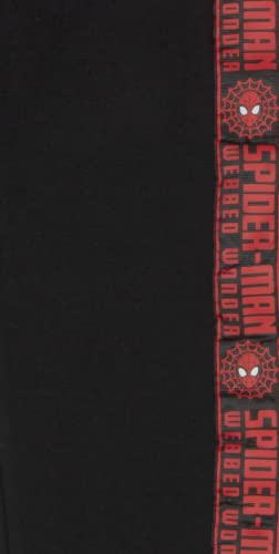 Marvel Spiderman Boys 3 Piece Fleece Pants Set, Spider-Man Zip-Up Hoodie, T-Shirt, And Pants 3-Pack Bundle Set (Black/Grey/Red, Size 3T) #TOP7