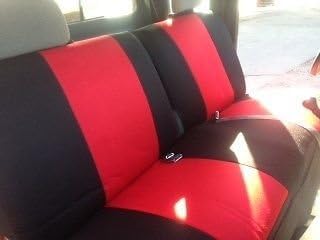 Newport West fundas de asiento Ford FullSize camión Split banco fundas de asiento 19781997con reposacabezas apertura., NegroNegro