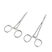 AAPROTOOLS 2 PCS Assorted Mosquito HEMOSTAT Forceps Pliers Straight Serrated 4.5