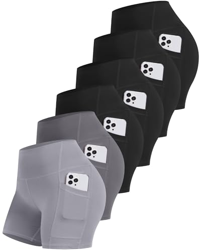 CHRLEISURE 6-Pack Womens Shorts