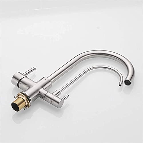 Robinet filtre à eau potable 3 voies mélangeur évier cuisine noir