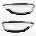 Automotive Scheinwerferblenden für Audi A8 A8L S8L D5 2018-2022, Auto Scheinwerfer Schatten Scheinwerfer Abdeckung Klare Linse Shell (ABS)