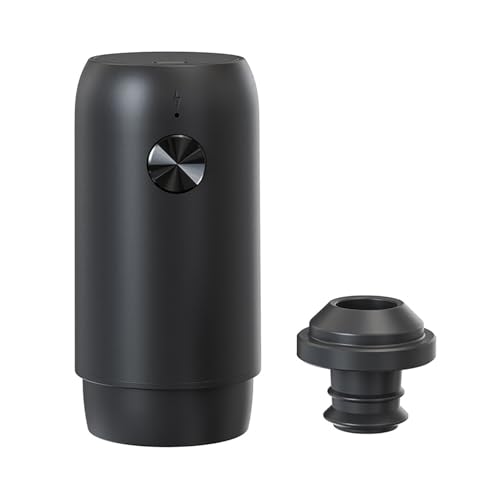 Xanorrg Bombas Eléctricas De Ahorro Vino con Tapón Vacío Bombas Recargables con Tapones Herramienta Reutilizable para Mantener Más Fresco Vacío Vino