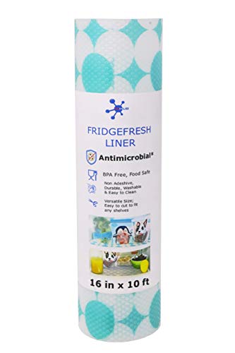 ACHub Antimicrobial Refrigerator Shelf Liner, BPA Free, Wider Roll (120" x 16") Fridge