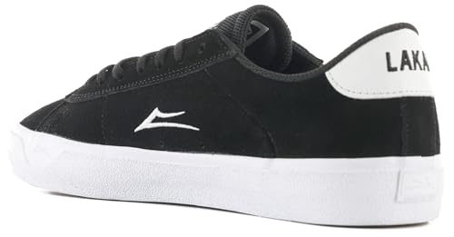 Lakai Newport Mens Skate Shoes, Black Suede, 9.5