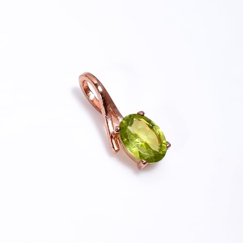 Pendentif péridot véritable en argent 925, le cadeau idéal et symbolique - 4