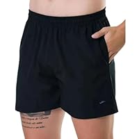 ELITE Short Microfibra com Elastano e Cordão Interno Masculino Adulto, Preto, G
