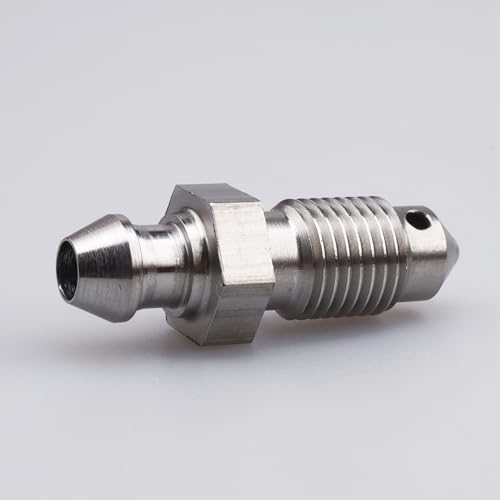 Image of Stainless Steel Metric Bleed Nipple Screw -3AN AN3 Front Brake Caliper Clutch Fitting Natural