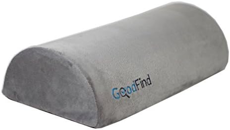 Firm Memory Foam Half Moon Bolster, Lumbar Support, Foot Rest, Knee Elevator