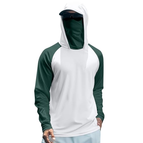 Camisas de pesca para hombre anti-UV con protección solar UPF 50+ de manga larga