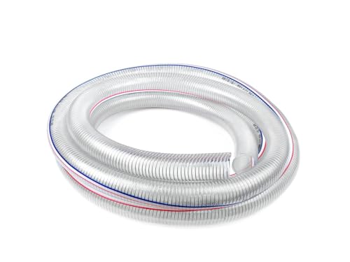 BSD Tuyau d'aspiration renforcé 2'' (50 mm) - 5 m, résistance accrue, idéal pour motopompes avec raccord de 2