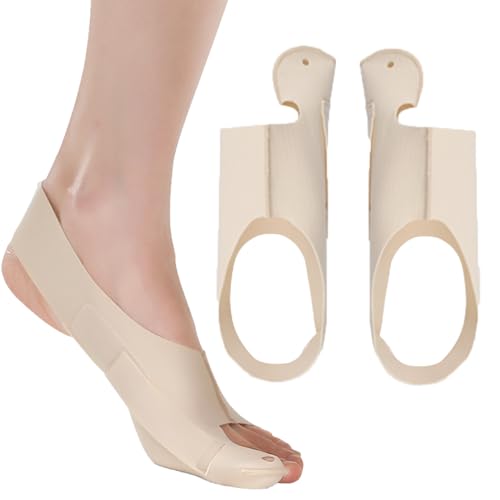 Sikweny 2 Pezzi Alluce Valgo Correttore, Divaricatore Alluce Valgo, Protezione Dita Piedi, Donne Uomini Alleviare Il Dolore, Regolabile, per Essere Utilizzato Da Uomini e Donne(Colore Della Pelle, L)