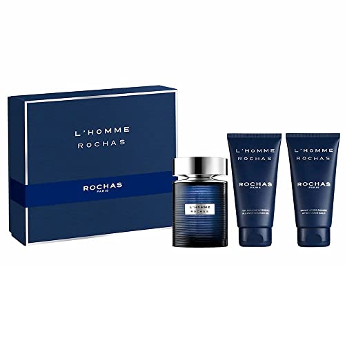 Rochas 'Homme de Rochas Eau de Toilette Vaporisateur Coffret 3 Produits 2020 100 ml 1 Unité