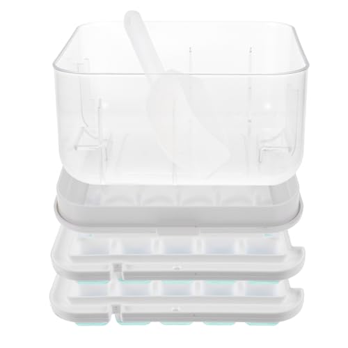 Molde para cubitos de hielo de silicona con tapa y pala miniatura 1