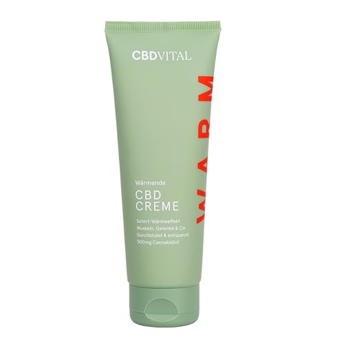 CBD Wärmende Salbe mit Soforteffekt | Hochdosierte Hanfcreme | Extra stark | Cannabis-Aktiv-Gel mit 500mg Cannabidiol, Chili & Ingwer |...