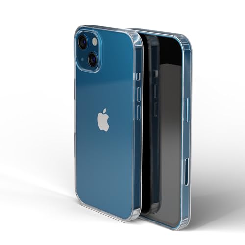 Image of UNBREAKcable Ultra Hybrid Transparent Back Case for iPhone 13 | Clear TPU Bumper Cover with Camera Guard Protection | Slim & Lightweight Design | Anti-Yellowing Back Cover | Scratch Resistant