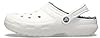 Crocs Classic Unisex Lined Clog, Soft, Fuzzy Liner for Extra Warmth with Slip On Style, in White/Grey Lining, Size M5W6 UK #5
