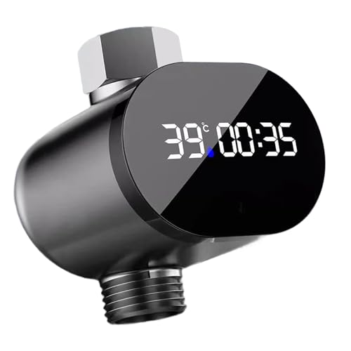 Große LED Digitalanzeige, Wasserhahn Thermometer, Timer mit klarer Anzeige für die Wassertemperatur, Elternüberwachung, Dusch Timer