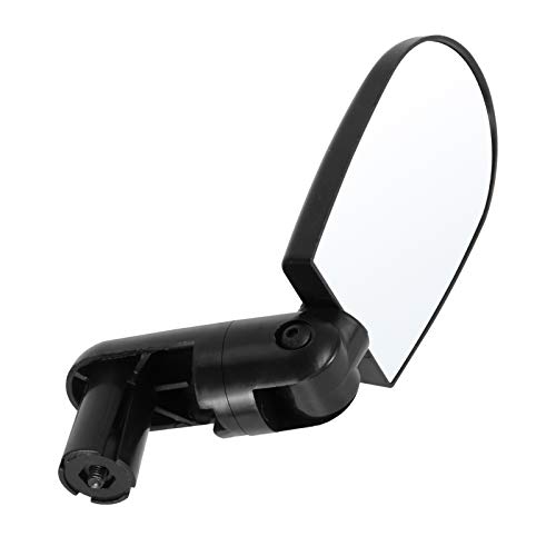 2 stuks Bike achteruitkijkspiegel stuur end gemonteerde, verstelbare Rear View Glass Mirror fietsaccessoires, Black - Image 5