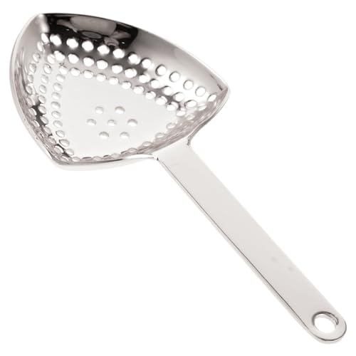 GRIRIW 304 Stainless Steel Filter Spoon Triangle Strainer for Cocktails Versatile Bartending Tool