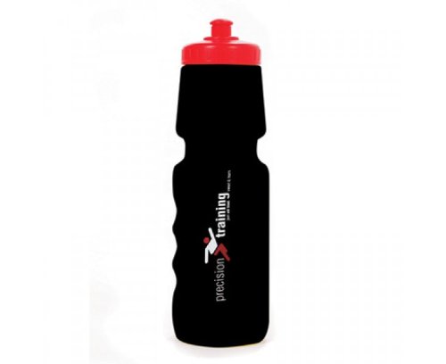 PRECISION TRAINING Black Water Bottle by Precision...
