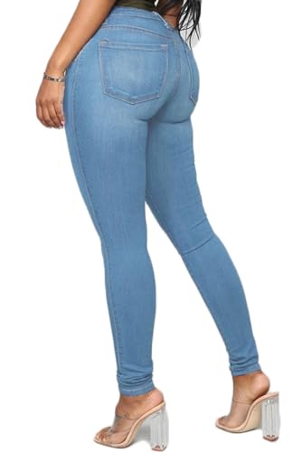 Women's Skinny Jeans High Waist Butt Lifting Denim Pants2