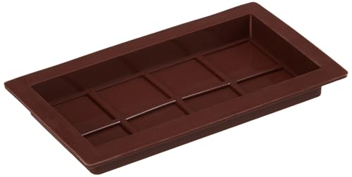 Image of Xmart India Deep Chocolate Molds | Large and Thick Silicone Chocolate Molds for Stuffed Bar | Big Chocolate Candy Mold | Knafeh Pistachio Chocolate | Dubai Kunafa (1 Pc),25X10X10 Cm