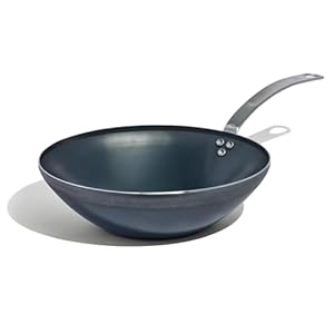 Made In Cookware – 12″ Blue Carbon Steel Wok – (Like Cast Iron, but Better) – Professional Cookware – Crafted in France – Induction Compatible