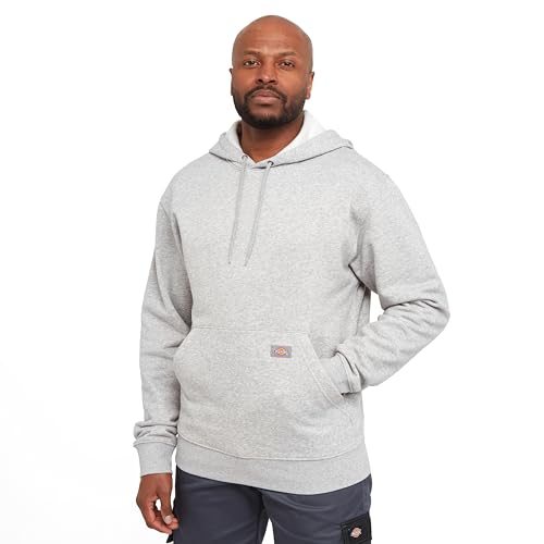 Dickies Men's Pullover Fleece Hoodie, Heather Gray, X-Large