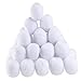 50pcs Boules De Neige De Noël Boules De Neige en Peluche Blanche Réaliste Boules De Neige De Noël Fausses Boules De Neige Enfants Combattez des Jouets pour Lancer Le Jeu 7cm