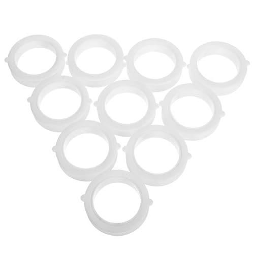 HEATSHAKING 10 Cubiertas Decorativas Para Tuberías: Brida De Plástico Blanca Con Orificio De Ventilación Que Evita Fugas Para Uso Frecuente. Fácil Gestión De Cables Para La Cocina.
