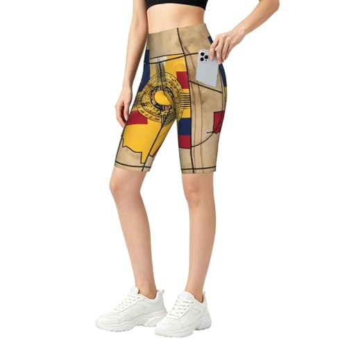 Short de sport Nouveau-Mexique Map01 taille haute pour femme