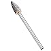 Tungsten Steel Cutter File, 6mm Handle, Industrial Hardware Tool, 6x12x25x100mm, for Metal and Non Metal Materials Processing
