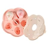 Vecksoy Moule Lapin Silicone,Moule en Silicone pour œufs de Pâques à 5 cavités - Moule en Silicone Lapin 3D pour la Cuisson en Forme de Lapin Dessert français Fondant Mousse gâteau Moule Animal