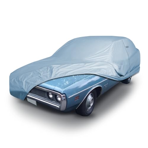 Image of iCarCover Premium Car Cover for 1965-1976 Dodge Coronet Wagon Heavy Duty Waterproof All-Weather Automobiles Custom Fit Indoor Outdoor UV Snow Protection Covers with Straps and Bag