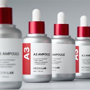 A3 Ampoule, Oil Control Serum for Face with Hibiscus Extract, 1.01fl.oz/30ml, Clarifying Essence for Sensitive Skin, Trouble care, Reduces appearance of blemishes, Korean Skincare