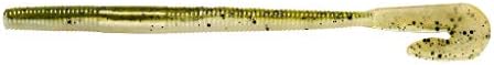 YUM Baits Co. Lures Thump'N Worm Soft P;astic Swim Bait U-Tail Fishing Lure, 10 per Pack, Watermelon/Pearl Laminate, 6" image 3