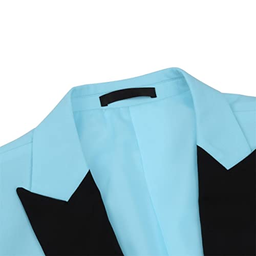 Cloudstyle Mens 3 Piece Suit Prom Colour Fashion Blazer Single Breasted Vest Jacket Pants4