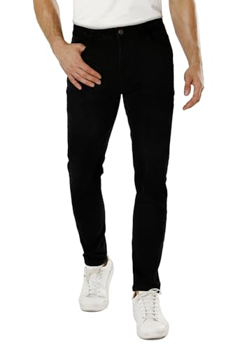 GINGTTO Vaqueros Elasticos Hombre Slim Fit Jeans Skinny Tapered D...