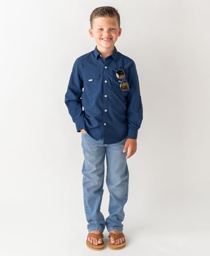 RUGGEDBUTTS Baby/Toddler Boys Sun Protective Button Down Shirt3