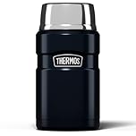 Thermos Stainless King Food Flask, 710ml Capacity - Sleek Multi- Purpose Flask for Daily Food Prep - Durable Stainless Steel with Midnight Blue Finish - Ideal for On-the-Go Meals & Drinks